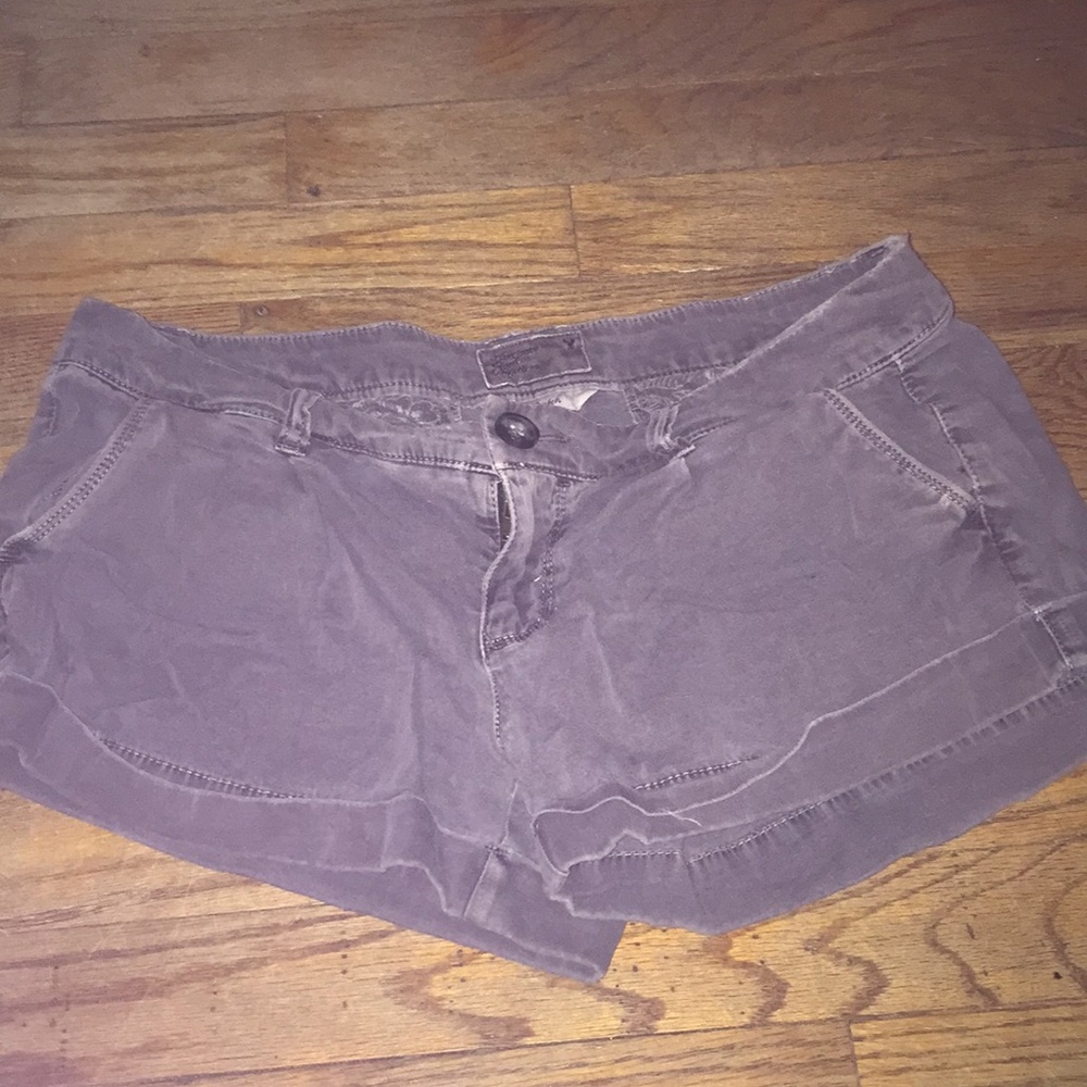 american eagle gray cargo shorts